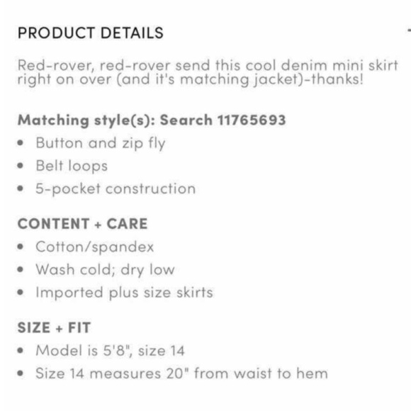 TORRID Denim Pencil Mini Skirt Ruby Red Size 22 NWOT Retro Y2K Indie Vintage - Picture 7 of 9